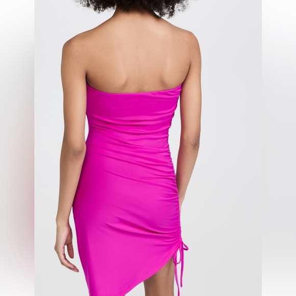 Susana Monaco - Gathered Side Tube Dress in Magenta - Picture 3 of 9